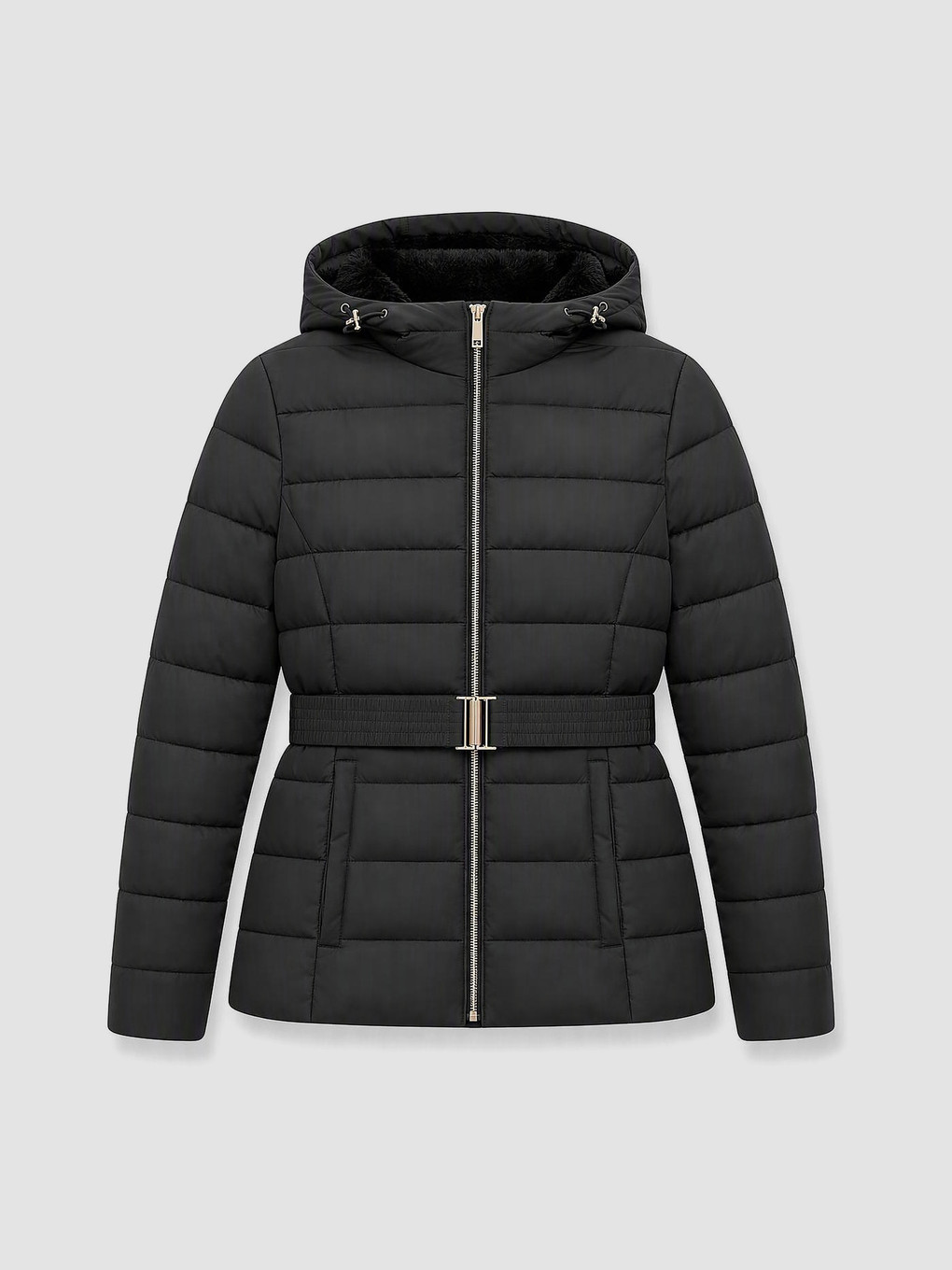 Woman Black Puffer Coat