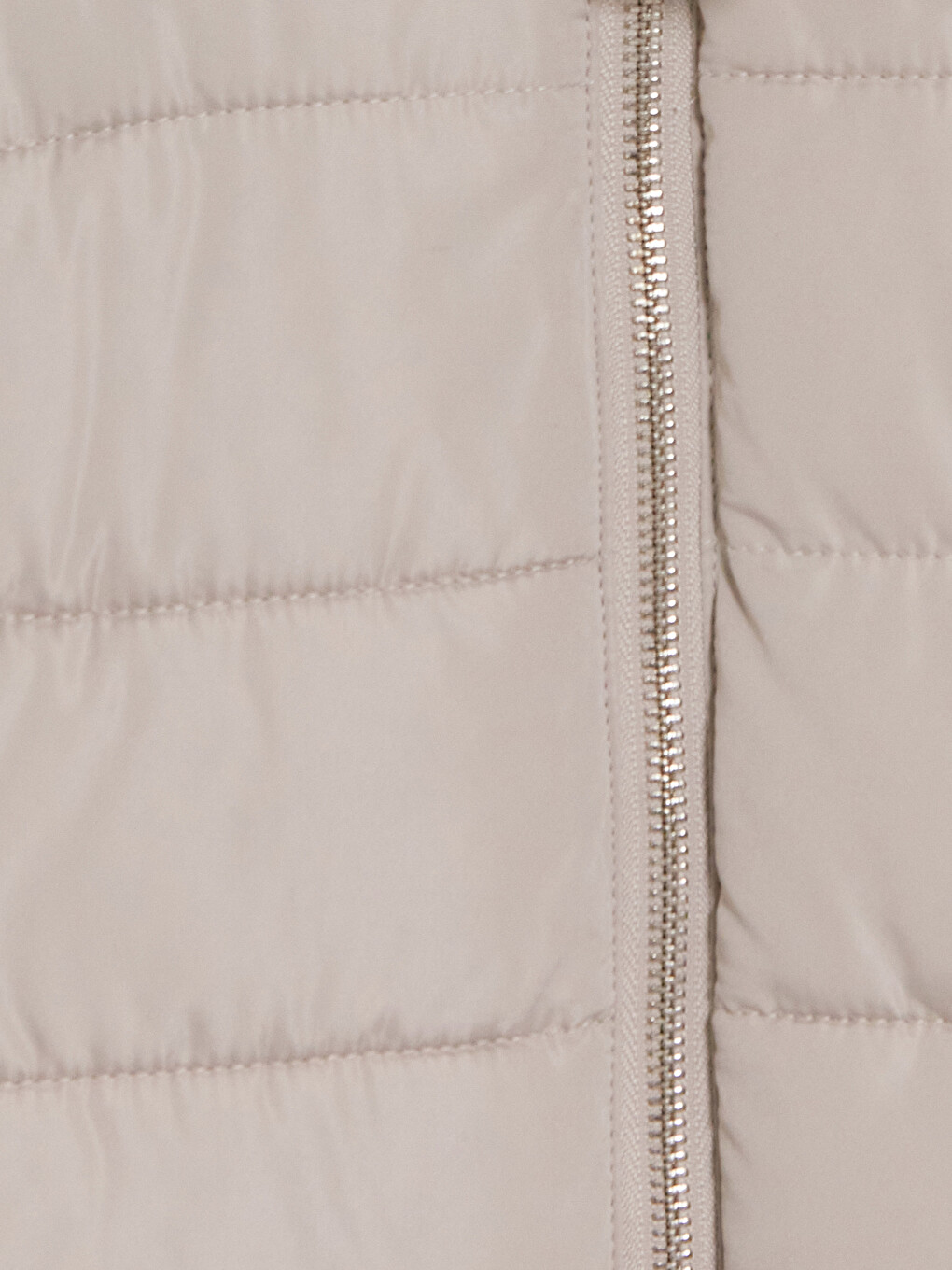 Woman Beige Puffer Coat-8