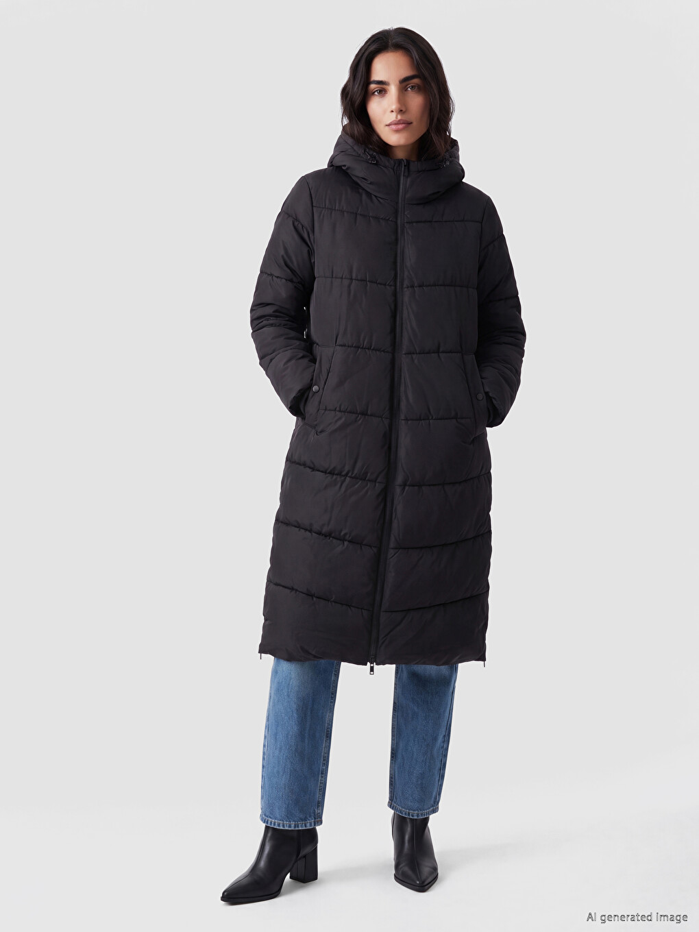 Hooded Oversize Women's Puffer Coat