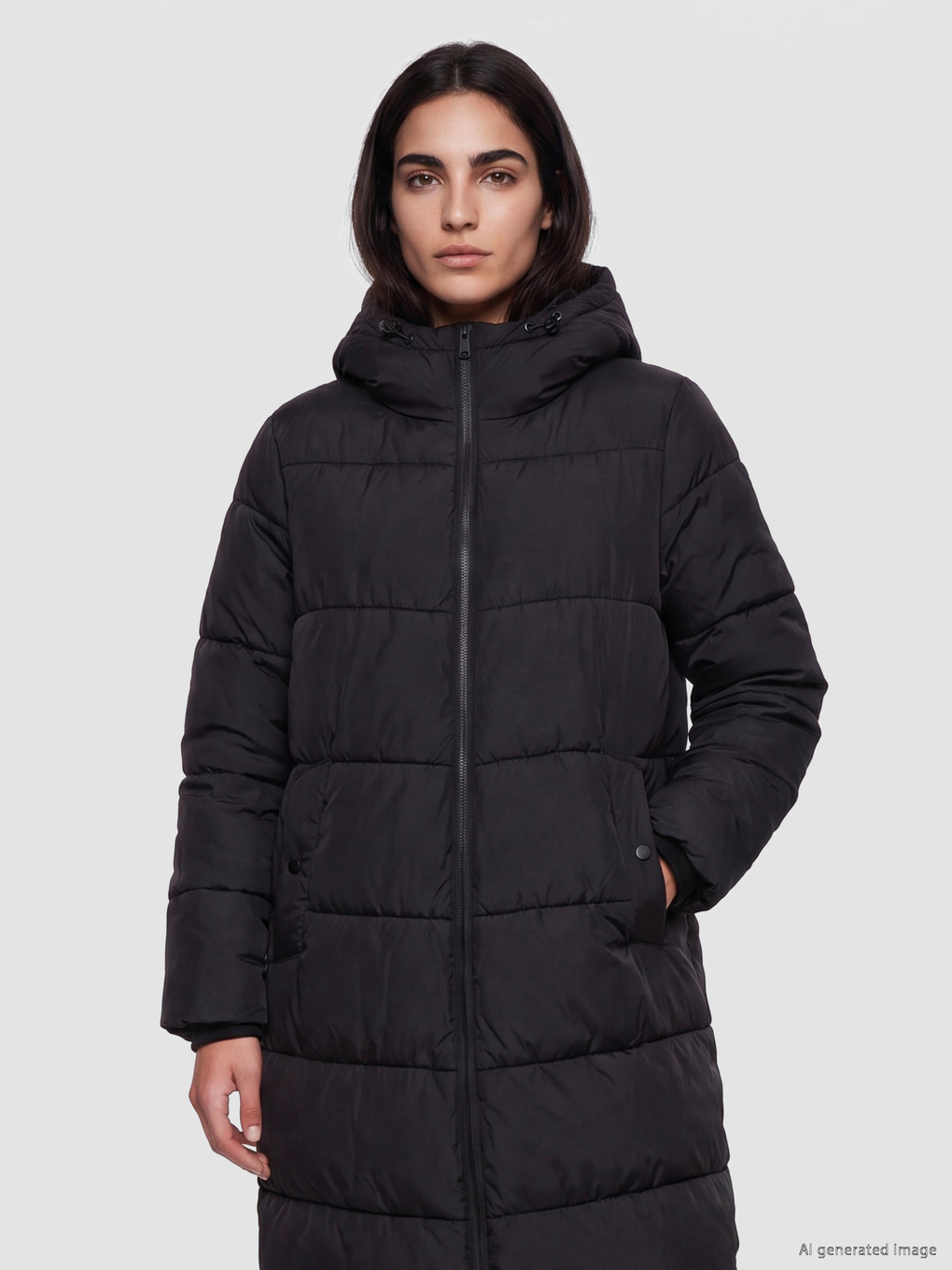 Hooded Oversize Women's Puffer Coat-1