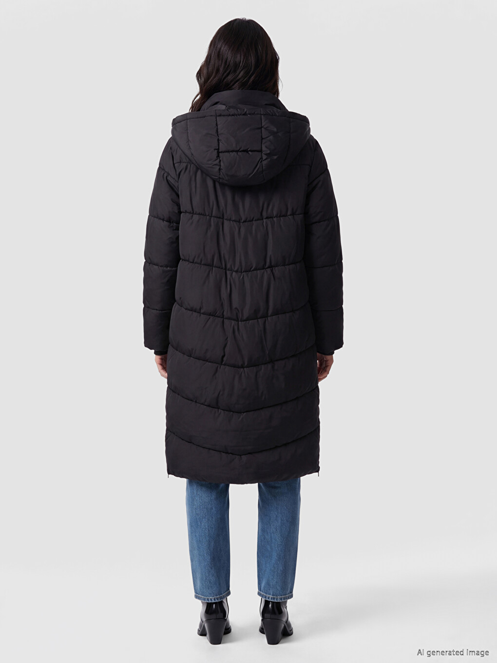 Hooded Oversize Women's Puffer Coat-3