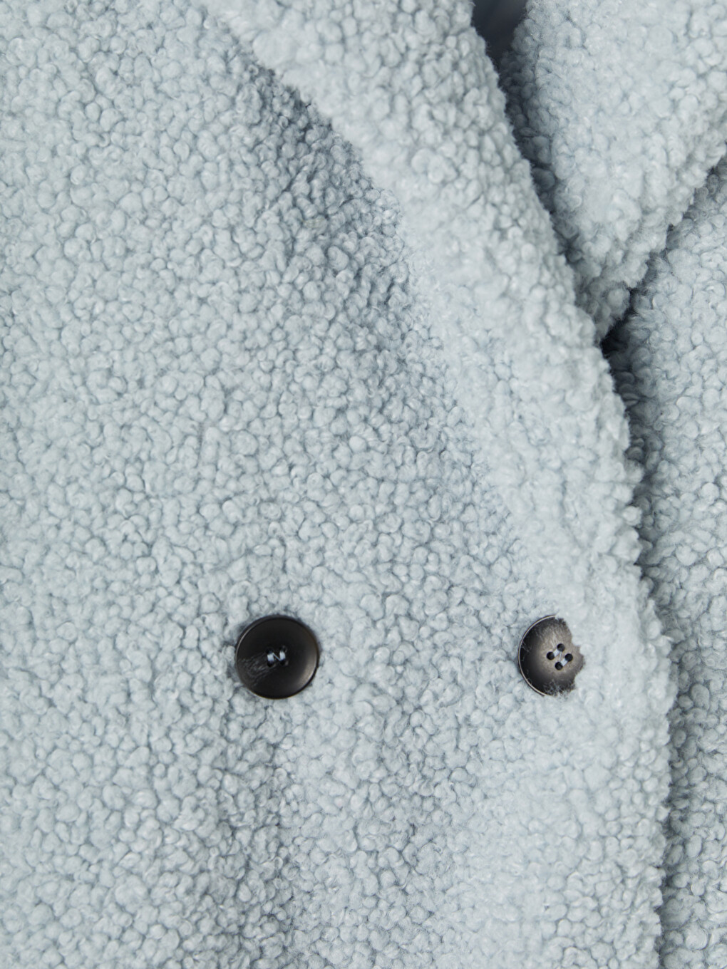 Woman Blue Faux Fur Coat-7
