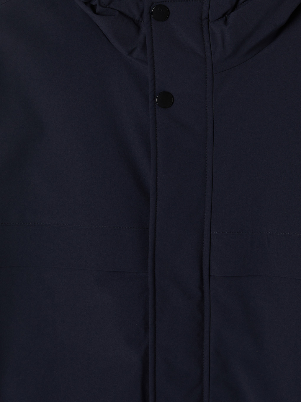 Lacivert Regular Fit Kapüşonlu Erkek Mont-5