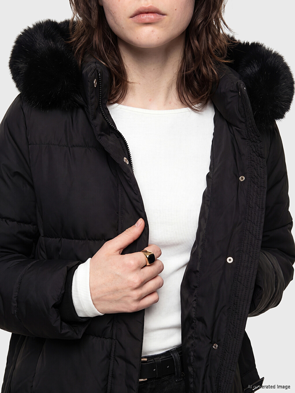 Femër E Zeze Pallto Puffer-2