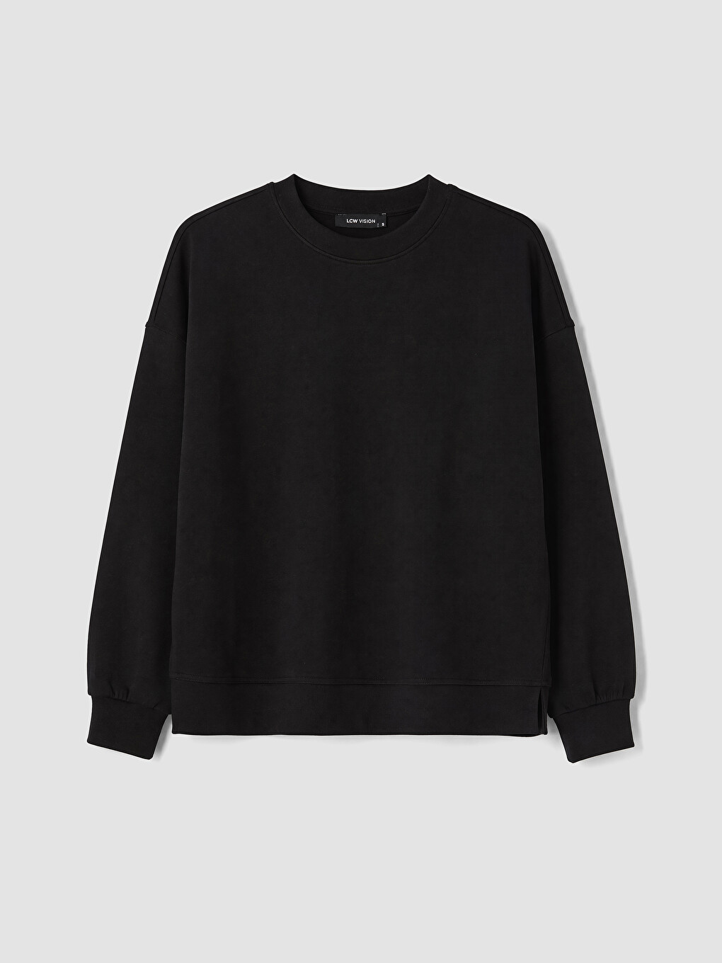 Hanorac Gros Oversize Cu Guler Rotund Pentru Femei-4