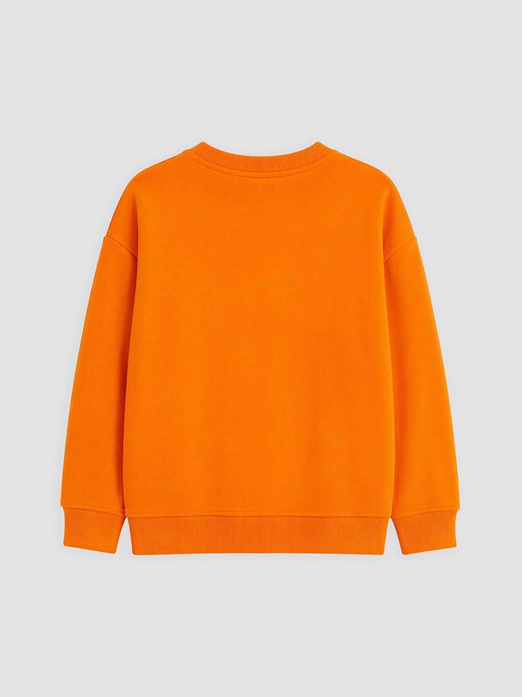Turuncu Bisiklet Yaka Erkek Çocuk Sweatshirt-1