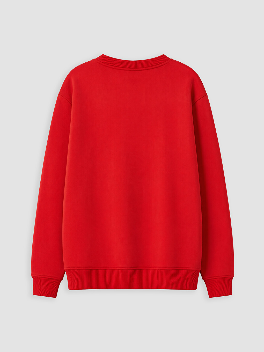 Kırmızı Bisiklet Yaka Erkek Çocuk Sweatshirt-2