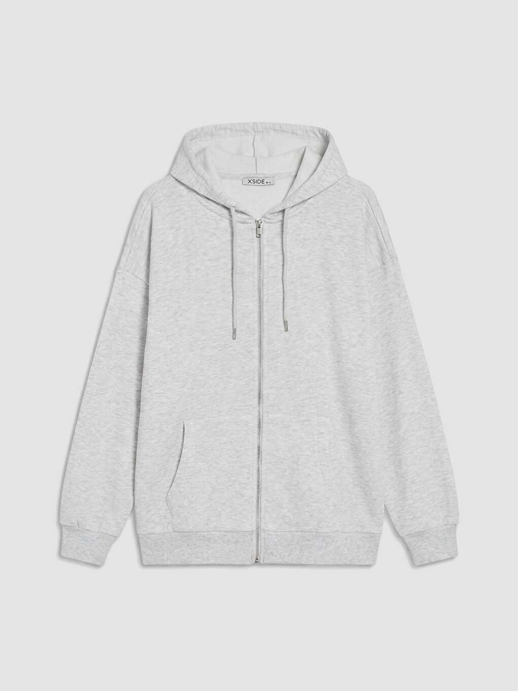 Hooded Oversize Women's Zippered Sweatshirt-4