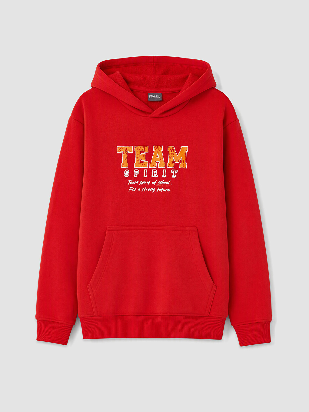 Kırmızı Baskılı Erkek Çocuk Sweatshirt