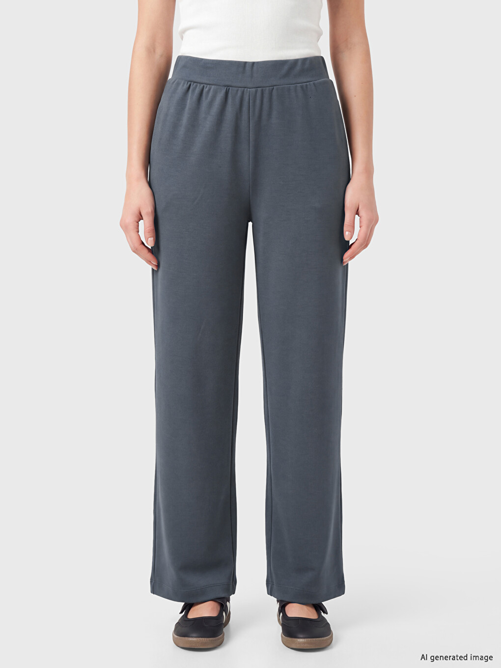 Elastic Waist Women's Sweatpants-1