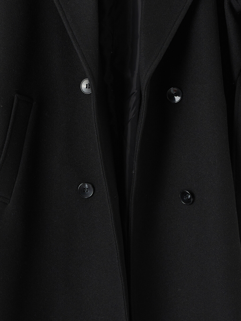 Double Breasted Collar Sashed Women's Cachet Coat-7