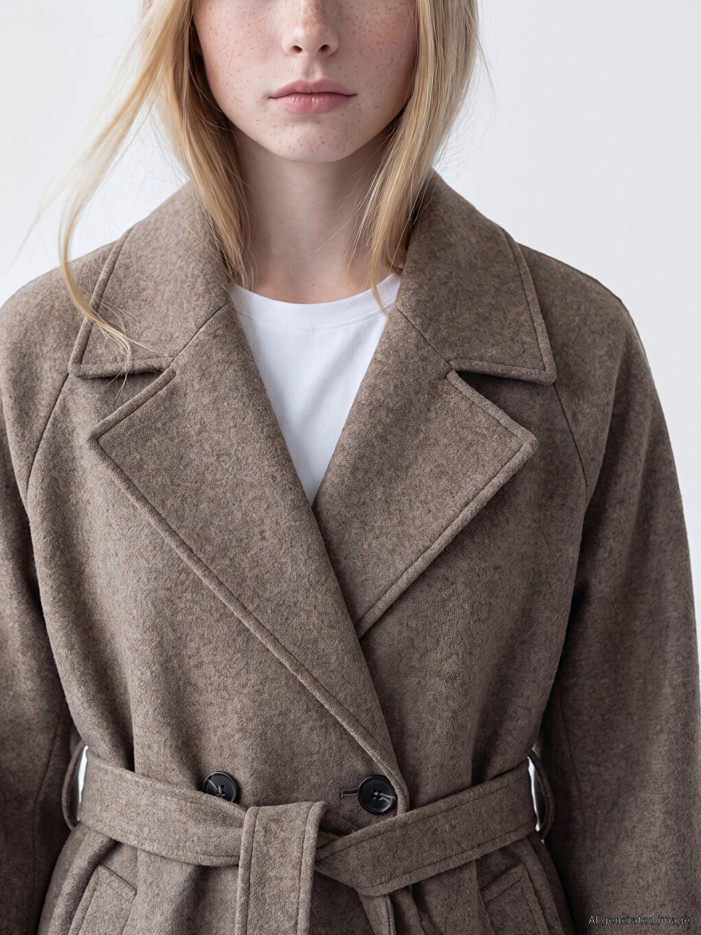 Woman Brown Coatigan-1