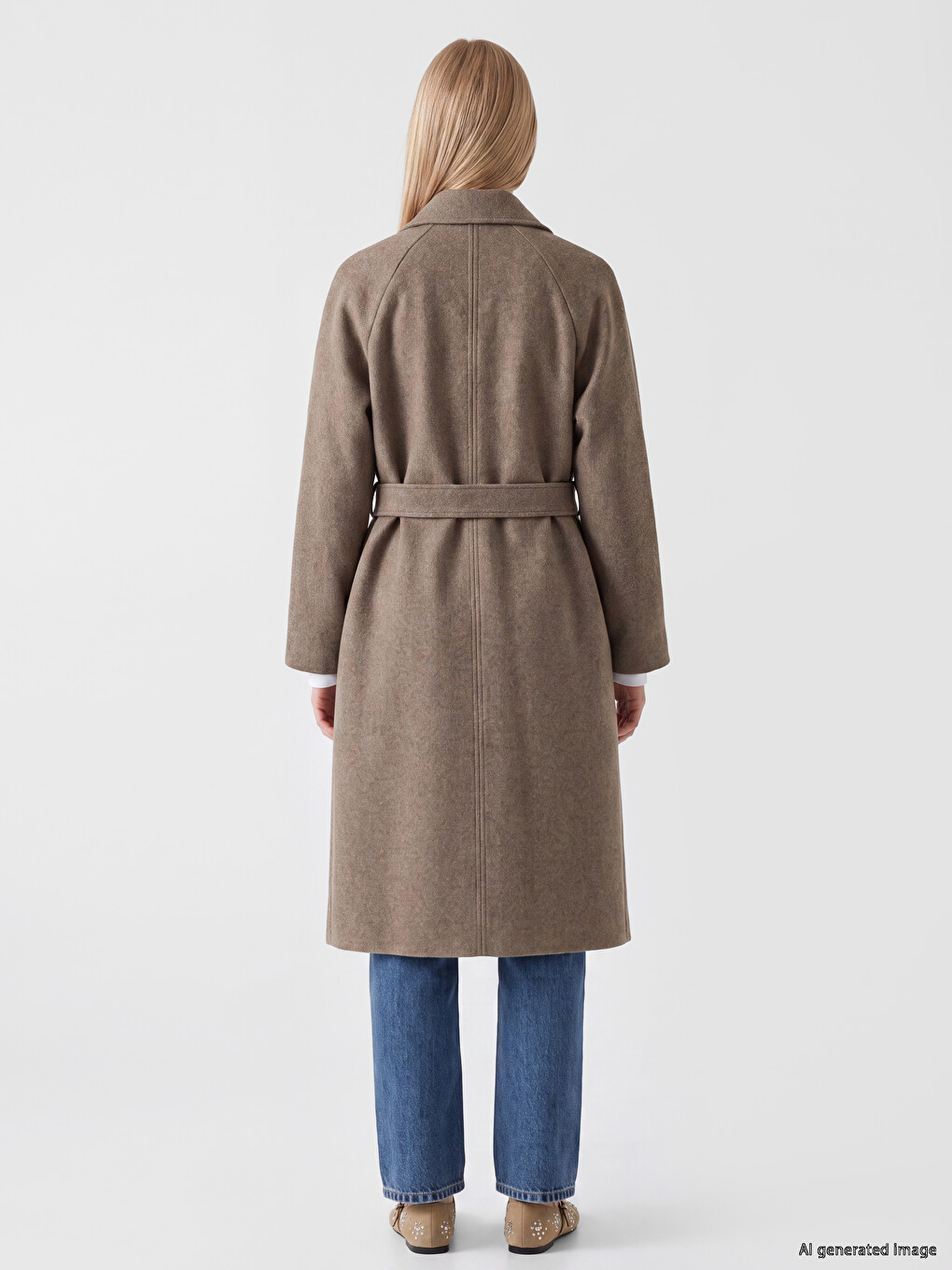 Woman Brown Coatigan-3