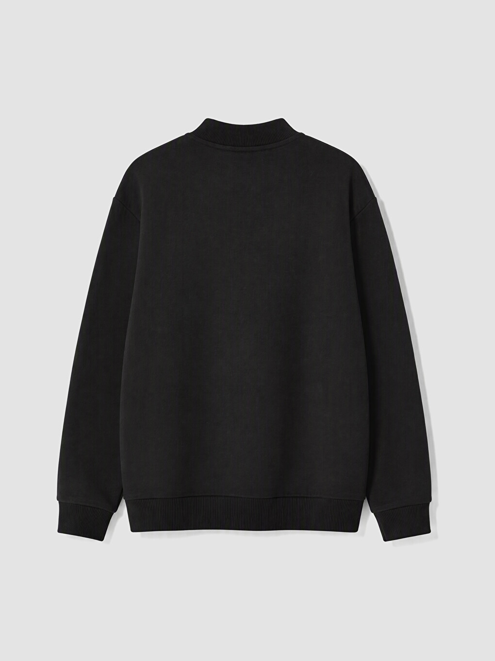 Siyah Dik Yaka Erkek Çocuk Sweatshirt-2
