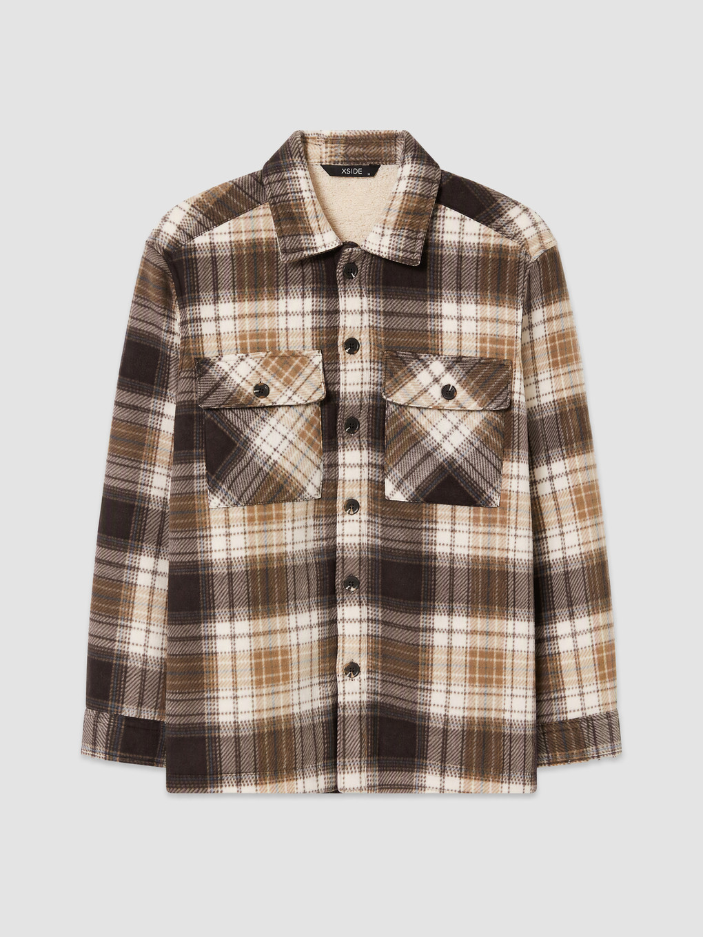 Relax Fit Plaid Patterned Men's Shirt Jacket-5
