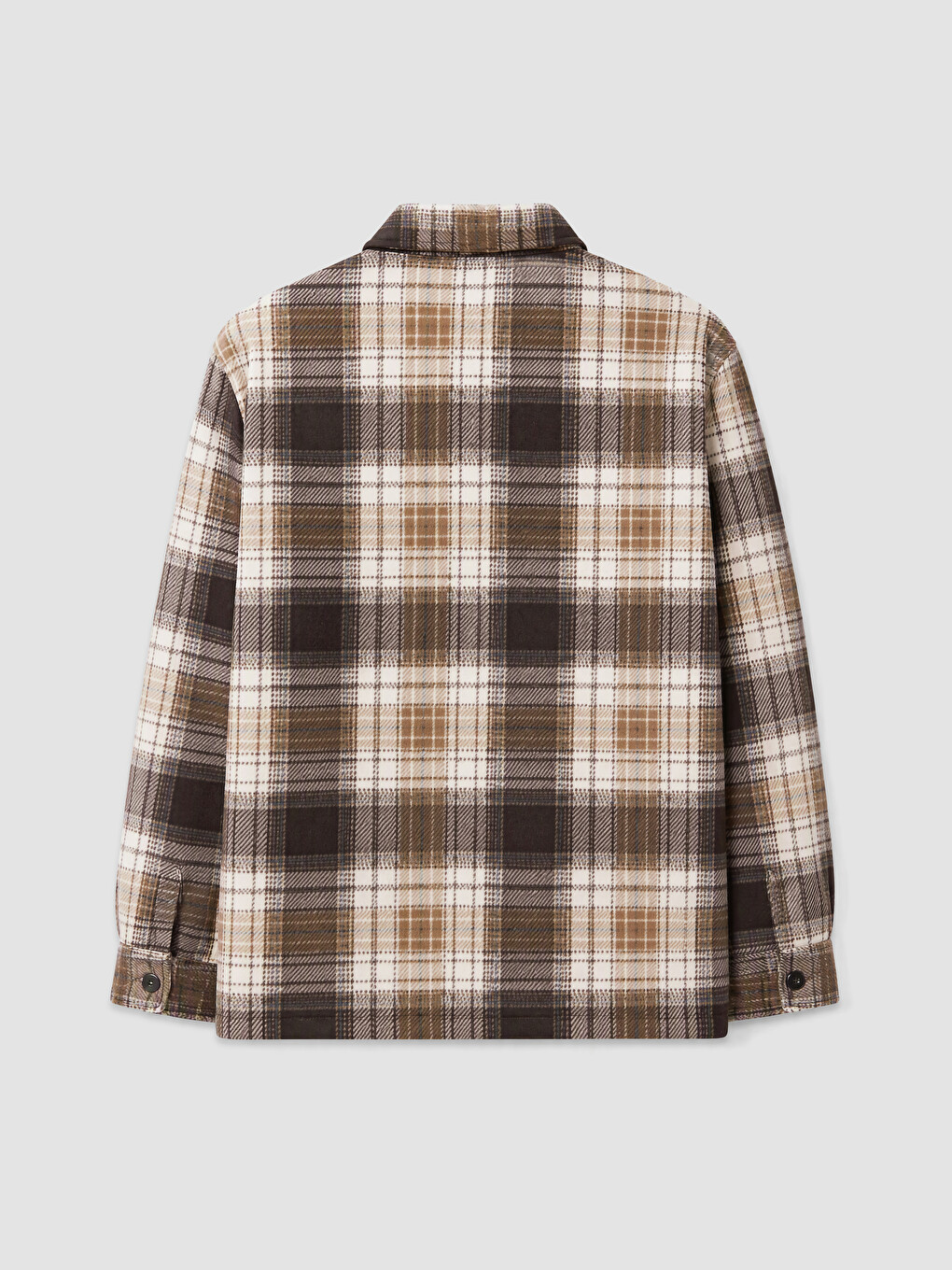 Relax Fit Plaid Patterned Men's Shirt Jacket-6