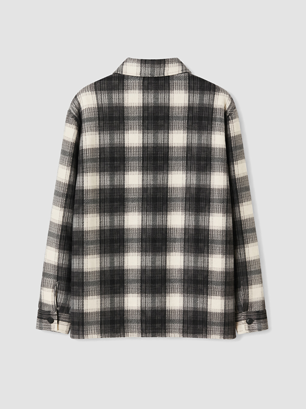 Mann Schwarz Overshirt-6