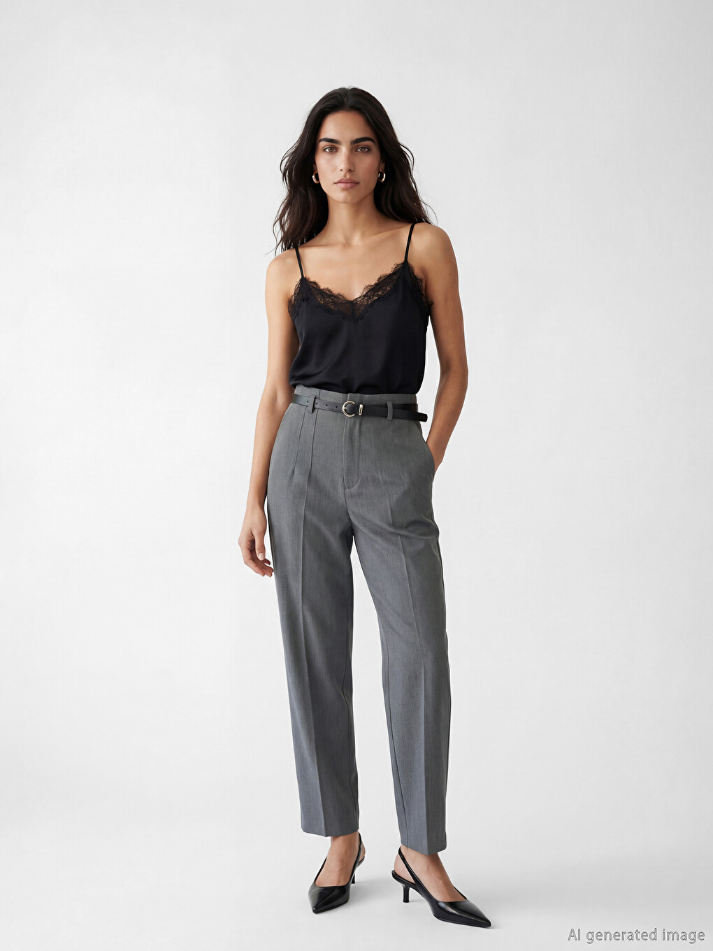 Woman Grey Trousers