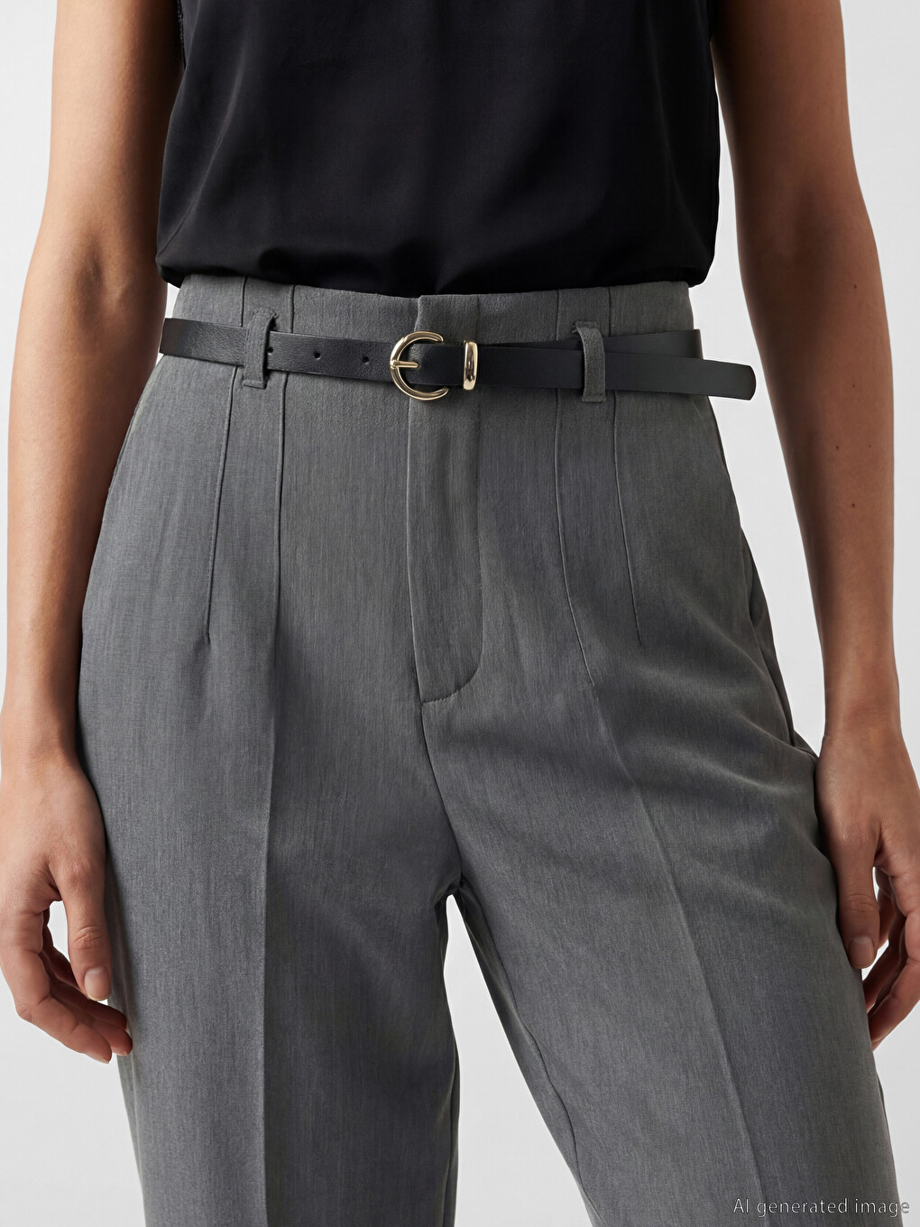 Woman Grey Trousers-2