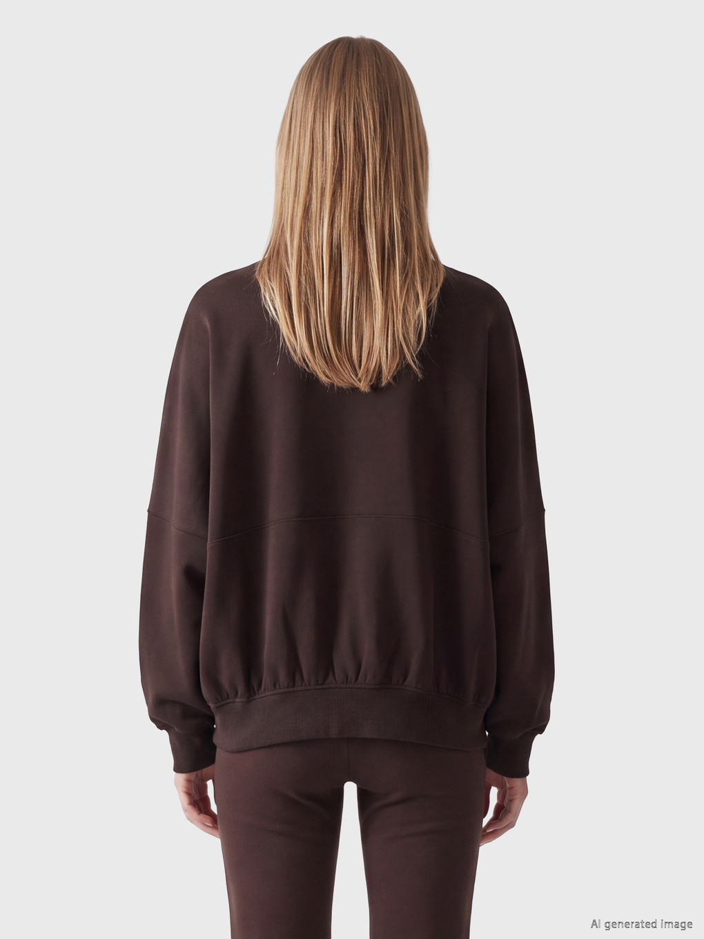 Oversize Women's Zip-up Sweatshirt-4