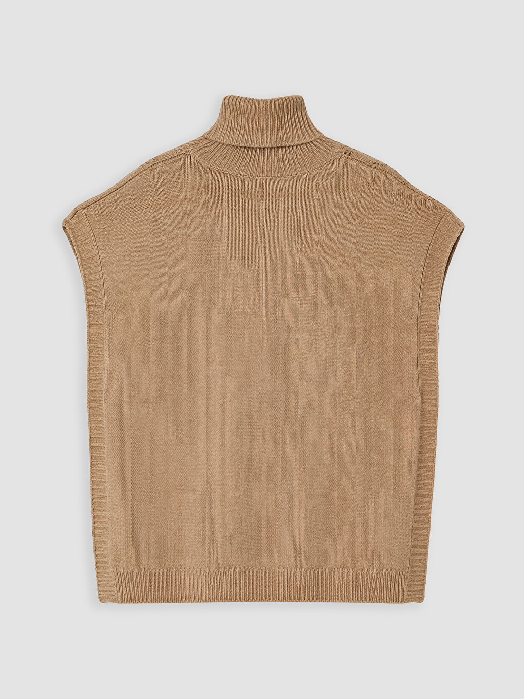 Woman Brown Sweater Vest-6
