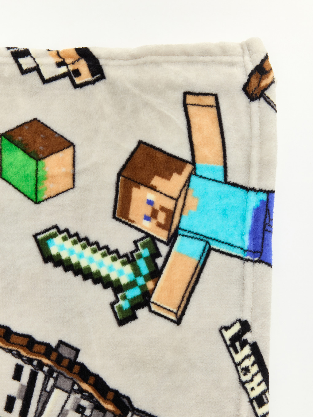 Karışık Minecraft Baskılı Tv Battaniyesi 100x150 Cm-3