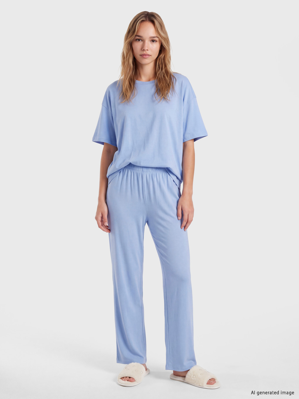 Crew Neck Women's Pyjamas Set