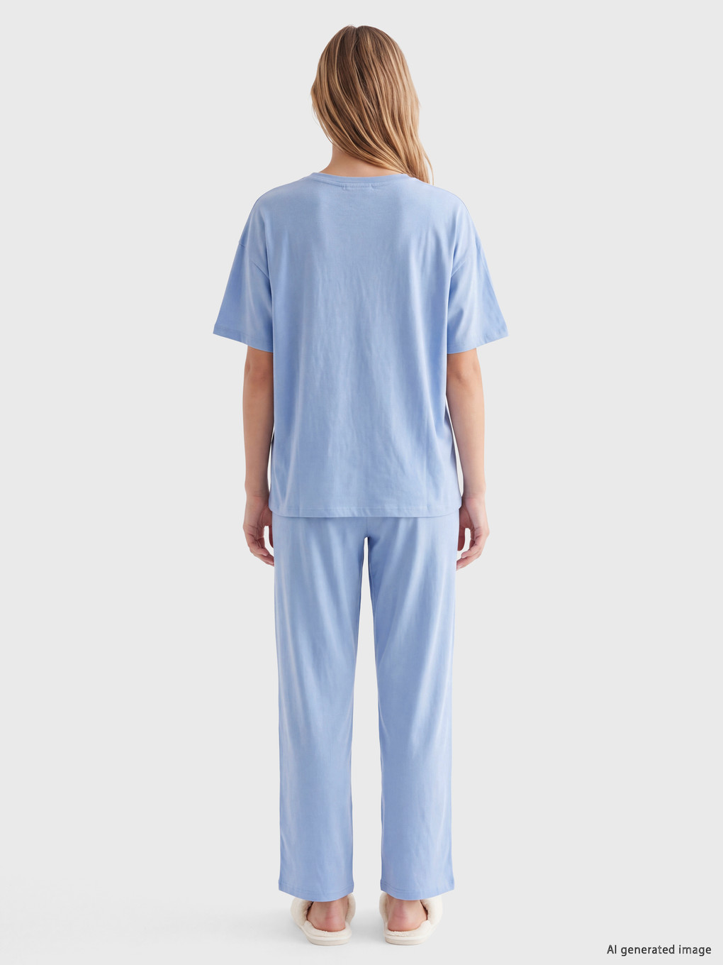 Crew Neck Women's Pyjamas Set-3