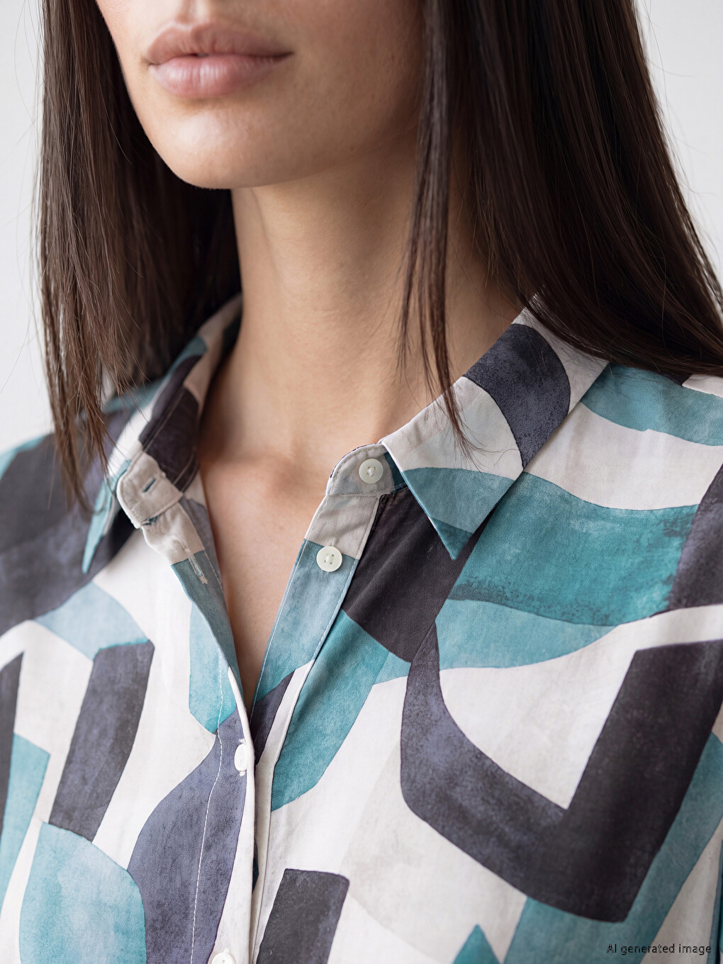 Woman Mix Shirt Tunic-2