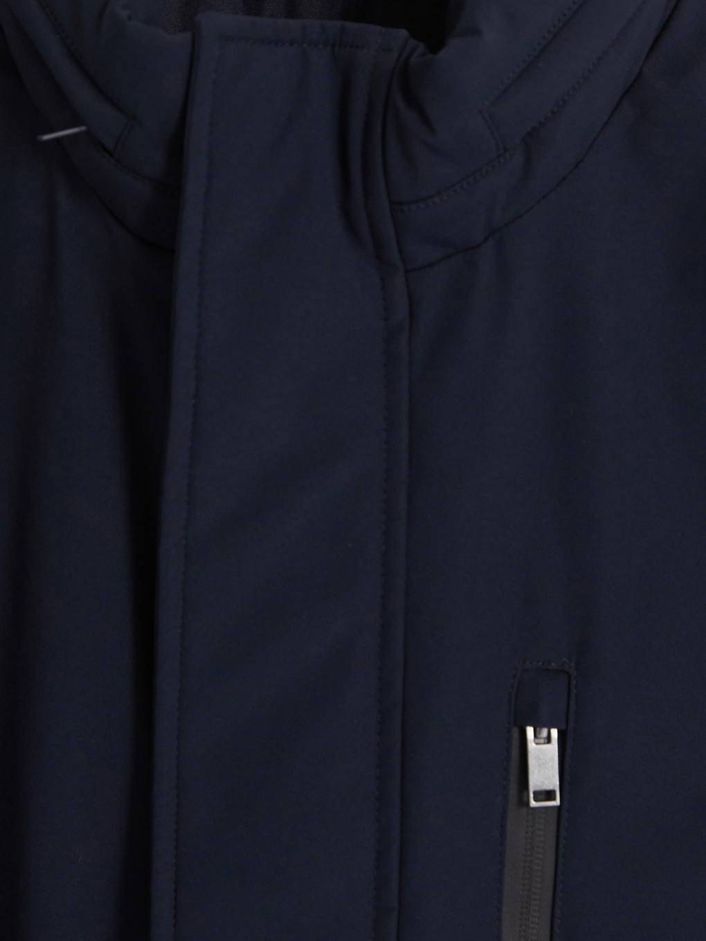 Lacivert Regular Fit Kapüşonlu Erkek Mont-5