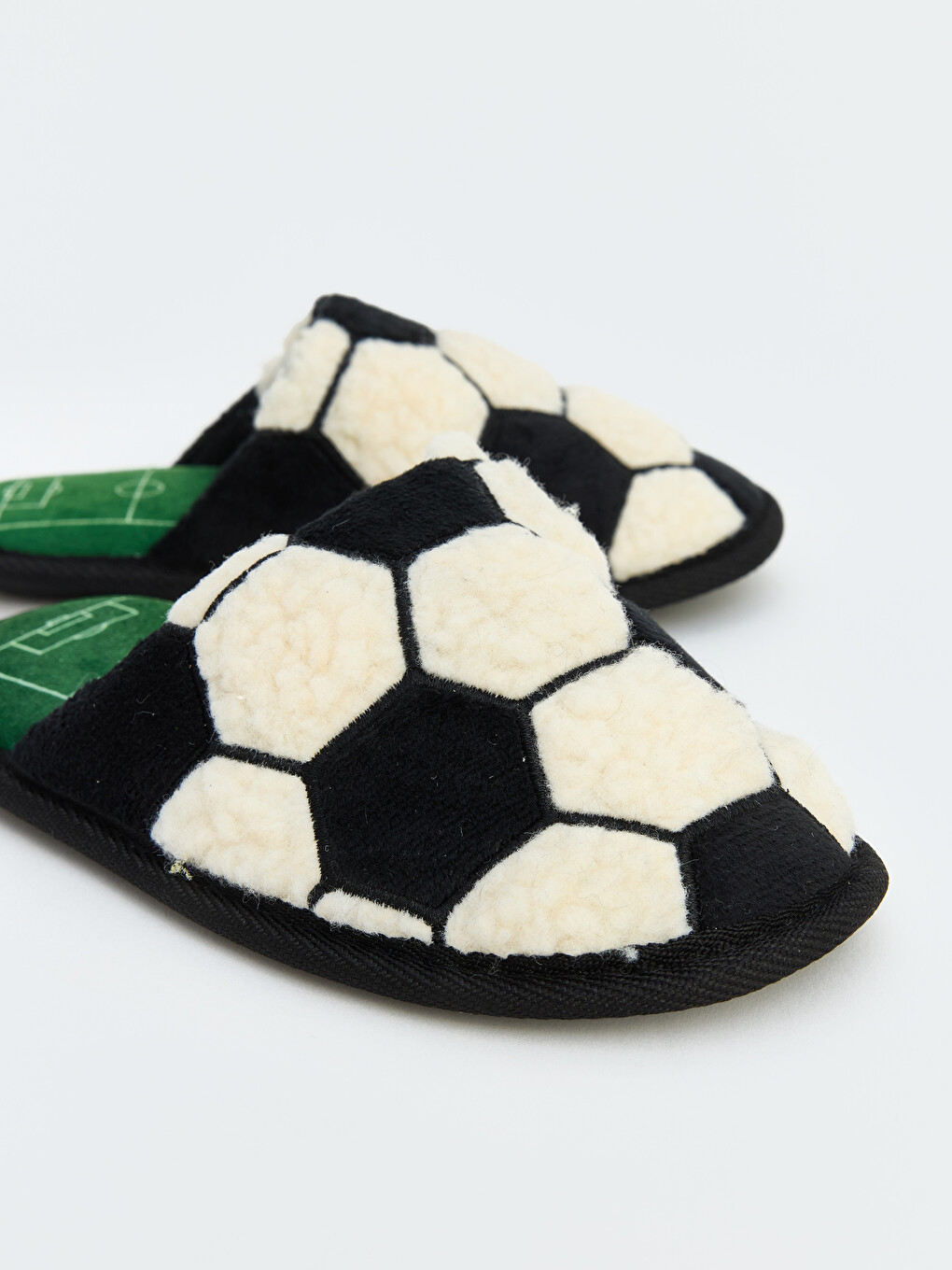 Football Figured Boys' Plush Home Slipper-2
