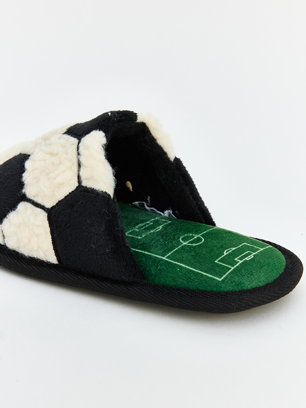 Football Figured Boys' Plush Home Slipper-4
