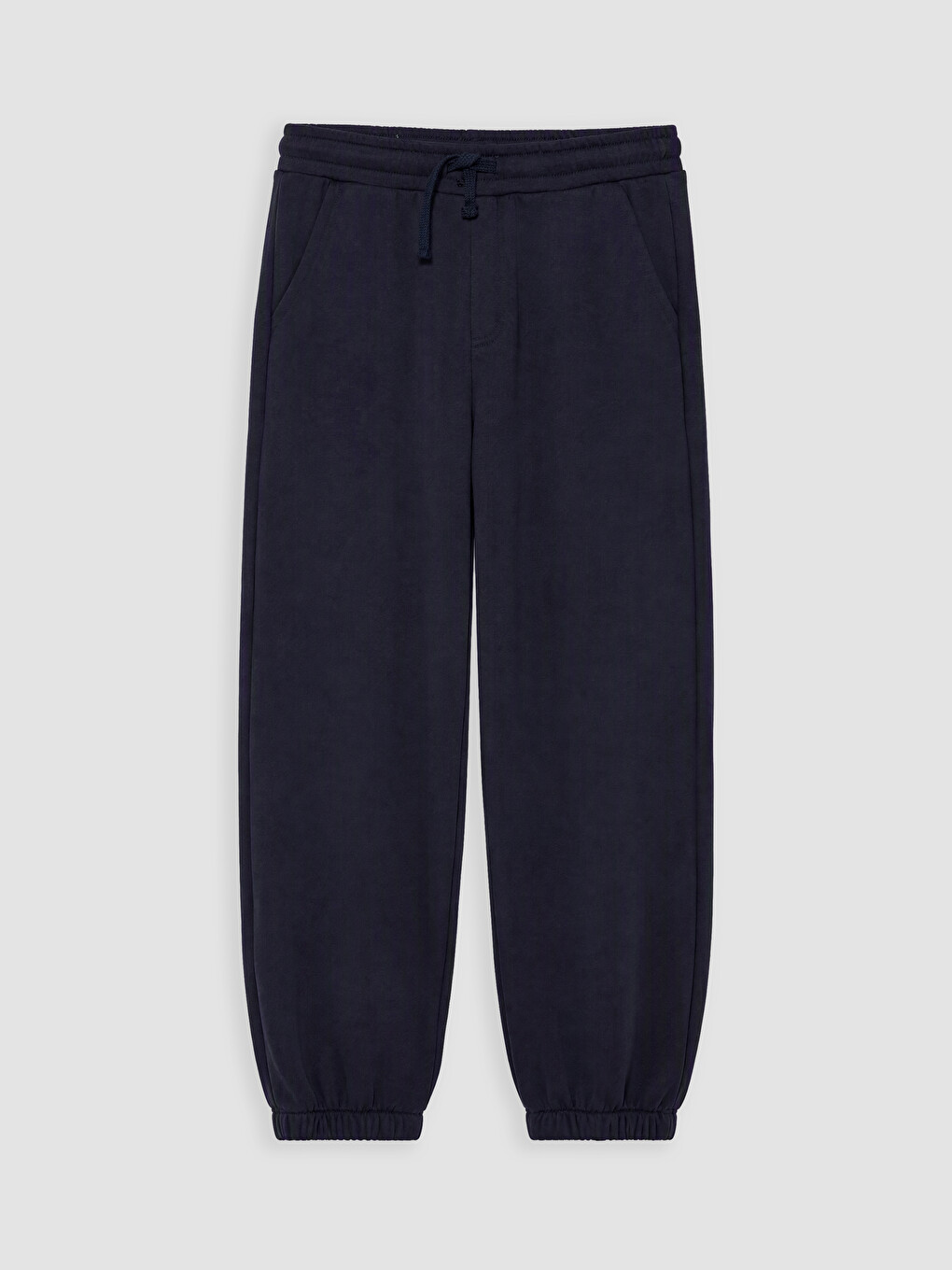 Lacivert Beli Lastikli Erkek Çocuk Jogger Eşofman Altı-1