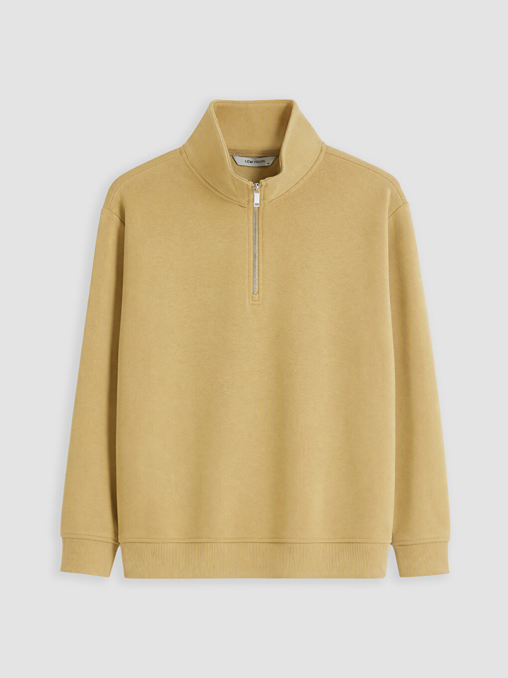 Mock Neck Men's Thick Sweatshirt