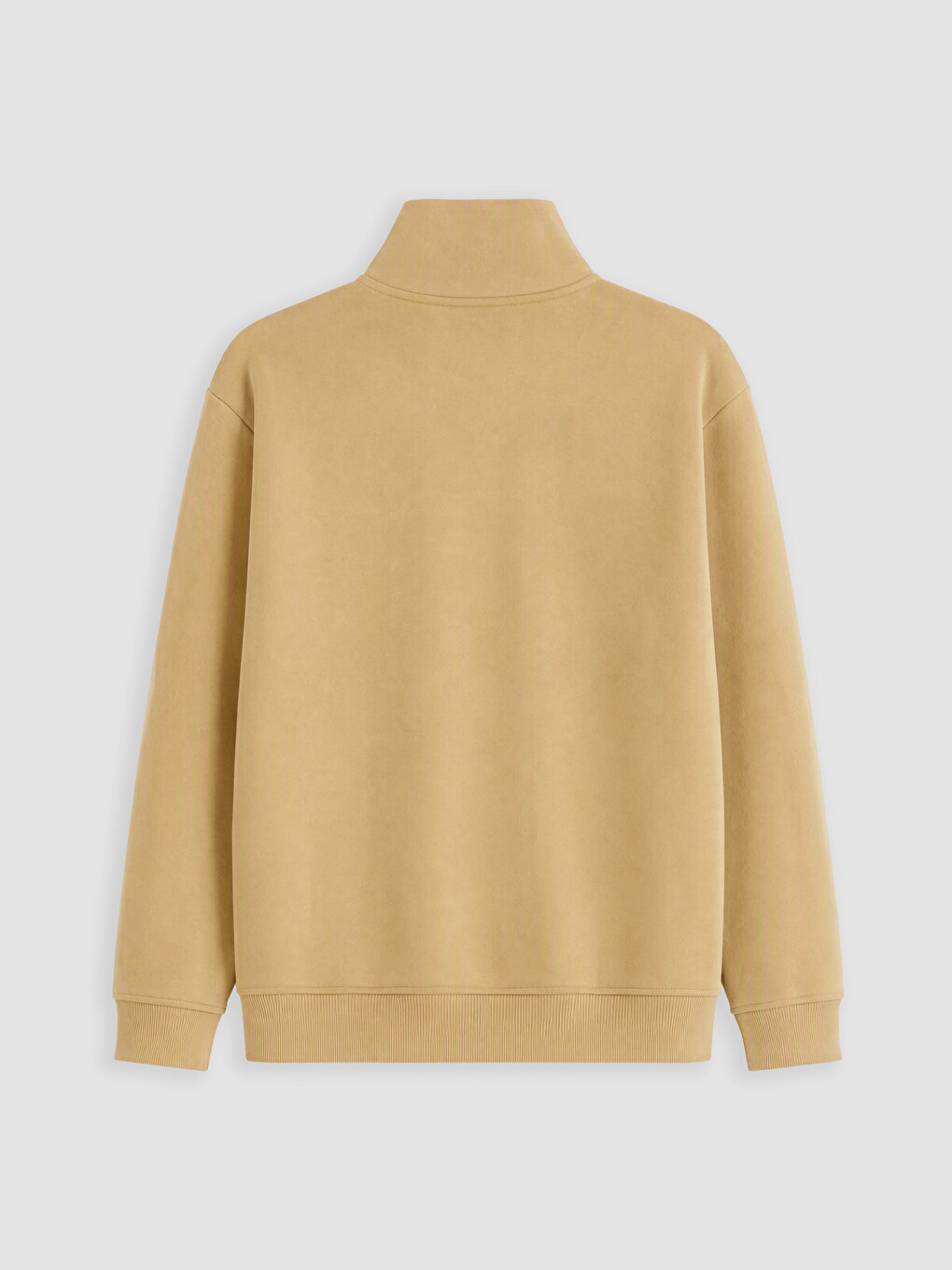 Mock Neck Men's Thick Sweatshirt-2
