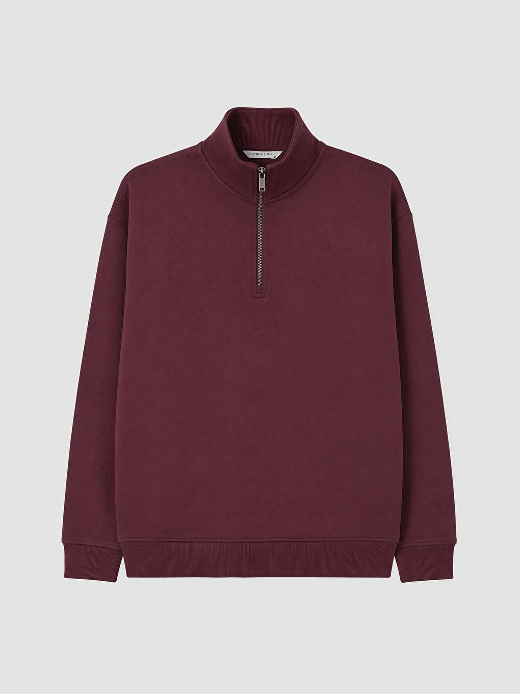 Mock Neck Men's Thick Sweatshirt