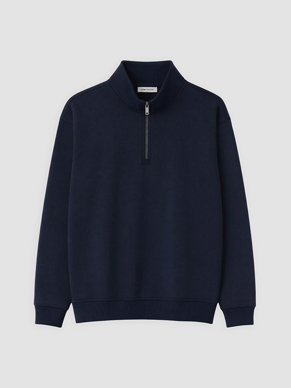 Mock Neck Men's Thick Sweatshirt