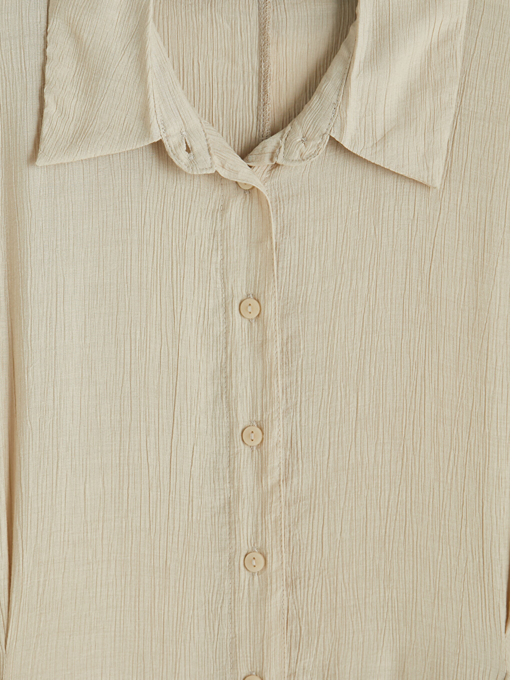 Robe Chemise Froissée À Nouer-6
