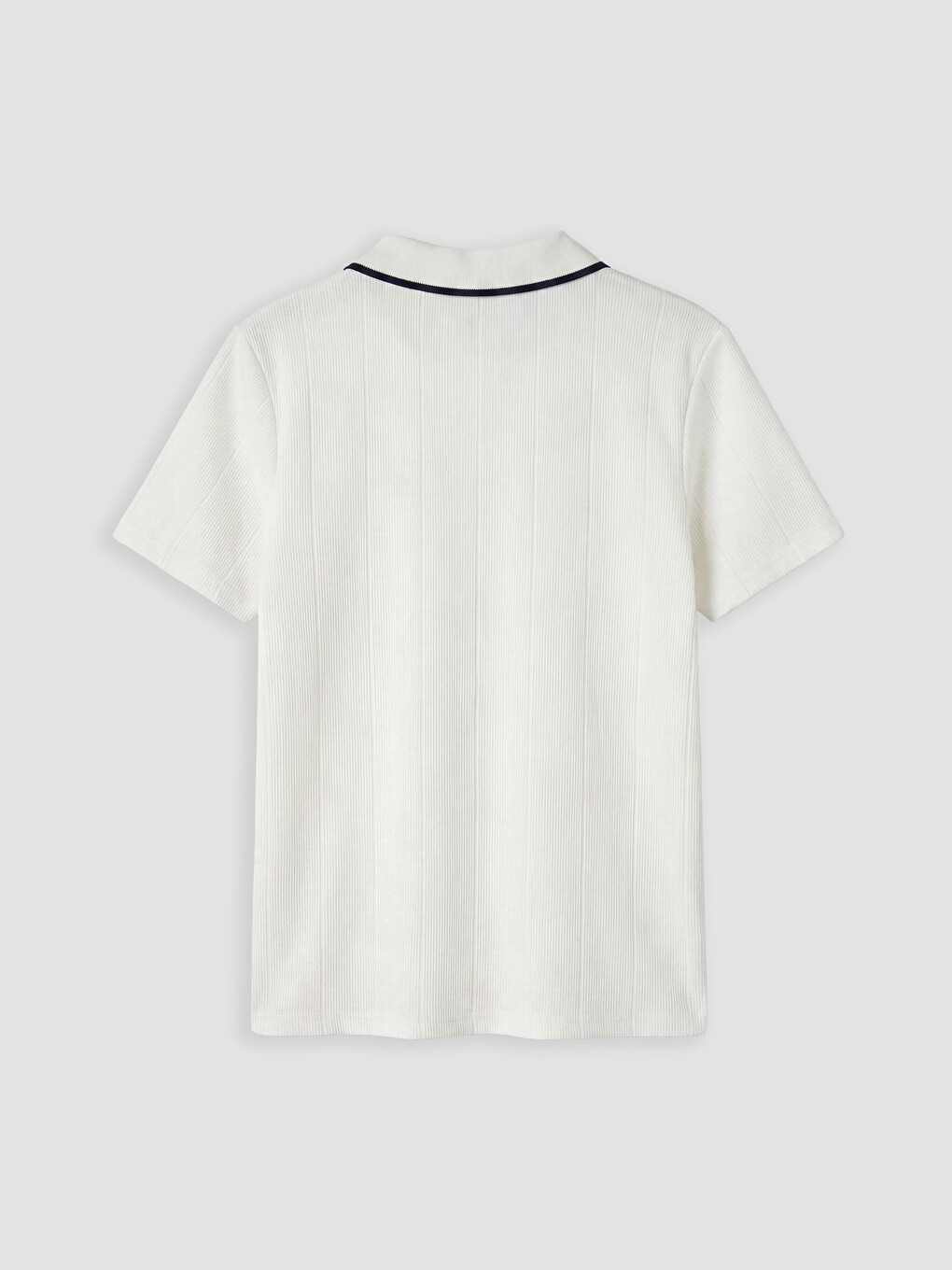 T-shirt Gjysmë-zip Me Jakë Polo Për Djem-3