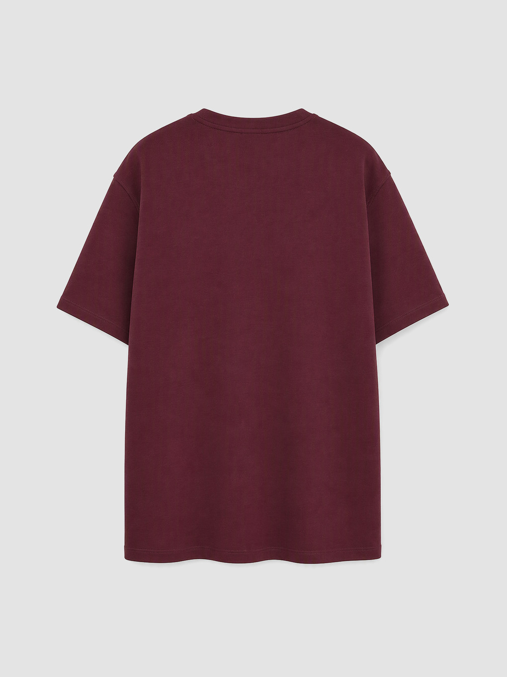 Bordo Bisiklet Yaka Erkek Tişört-1