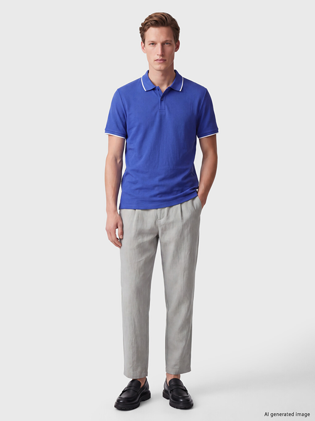 Tricou Polo Regular Fit Pentru Bărbați-1