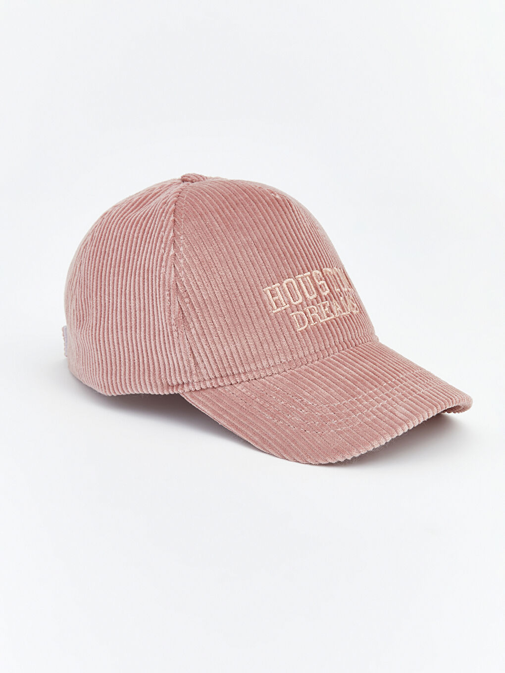 Pembe Yazı Nakışlı Kız Çocuk Kep Şapka-1