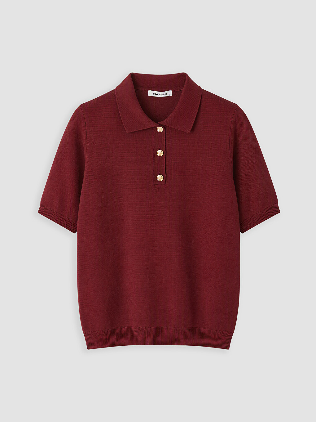 Polo Collar Women's Knitwear Sweater