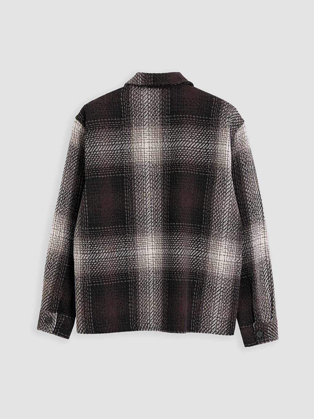 Regular Fit Plaid Men's Shirt Jacket-2