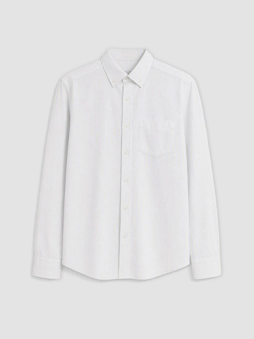 Beyaz Regular Fit Oxford Erkek Gömlek