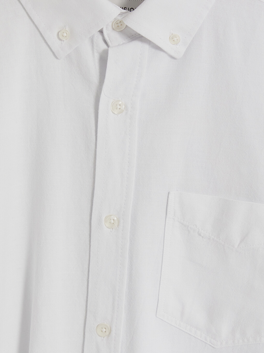 Beyaz Regular Fit Oxford Erkek Gömlek-1