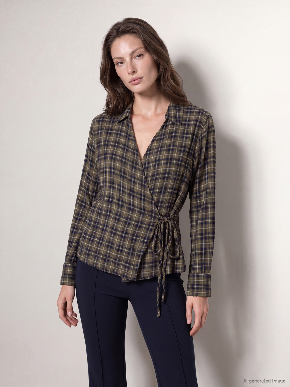  Kariertes Flanell Damenhemd