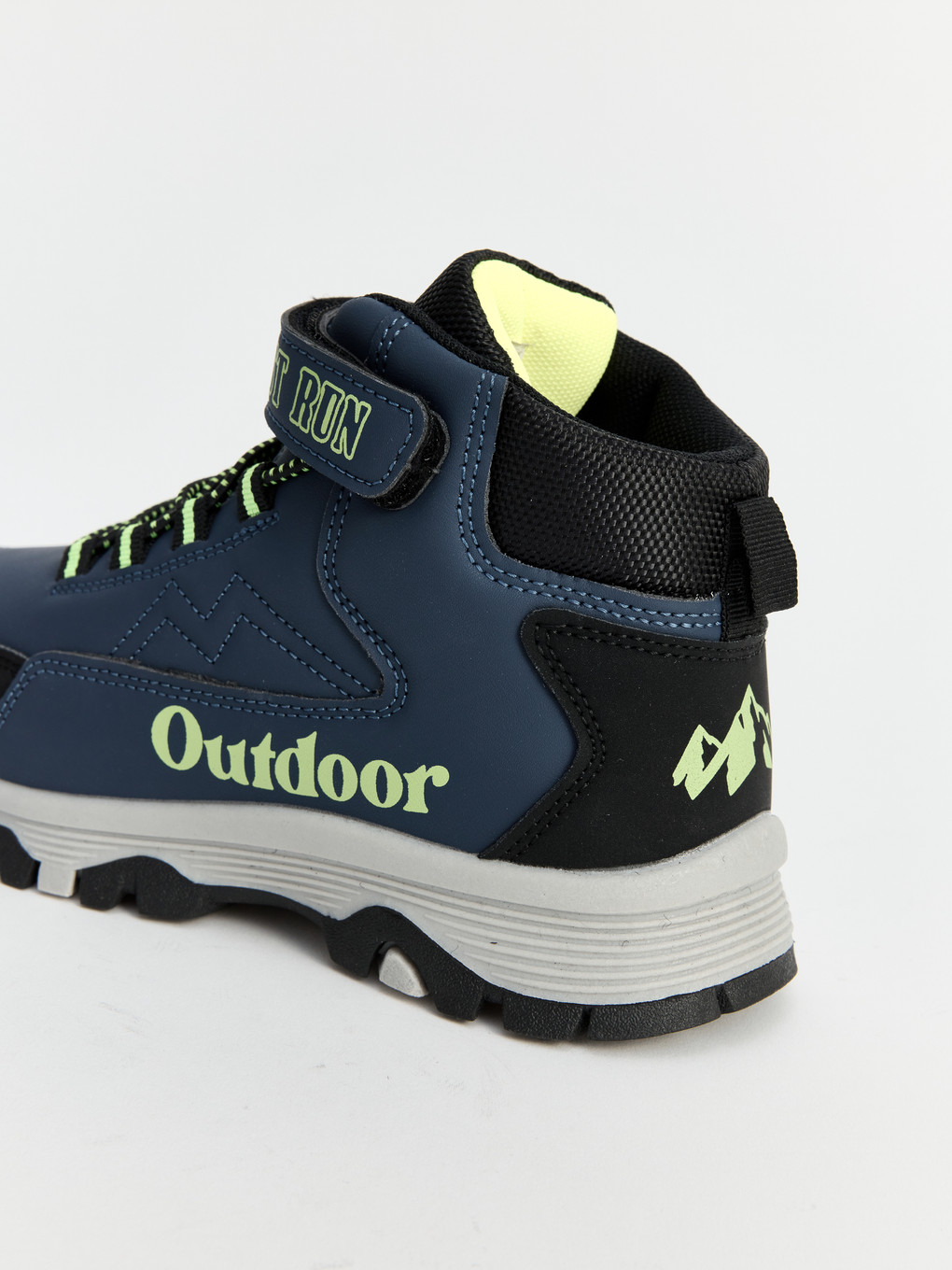 Çizme Trekking Prej Lëkure Artificiale Për Djem-1