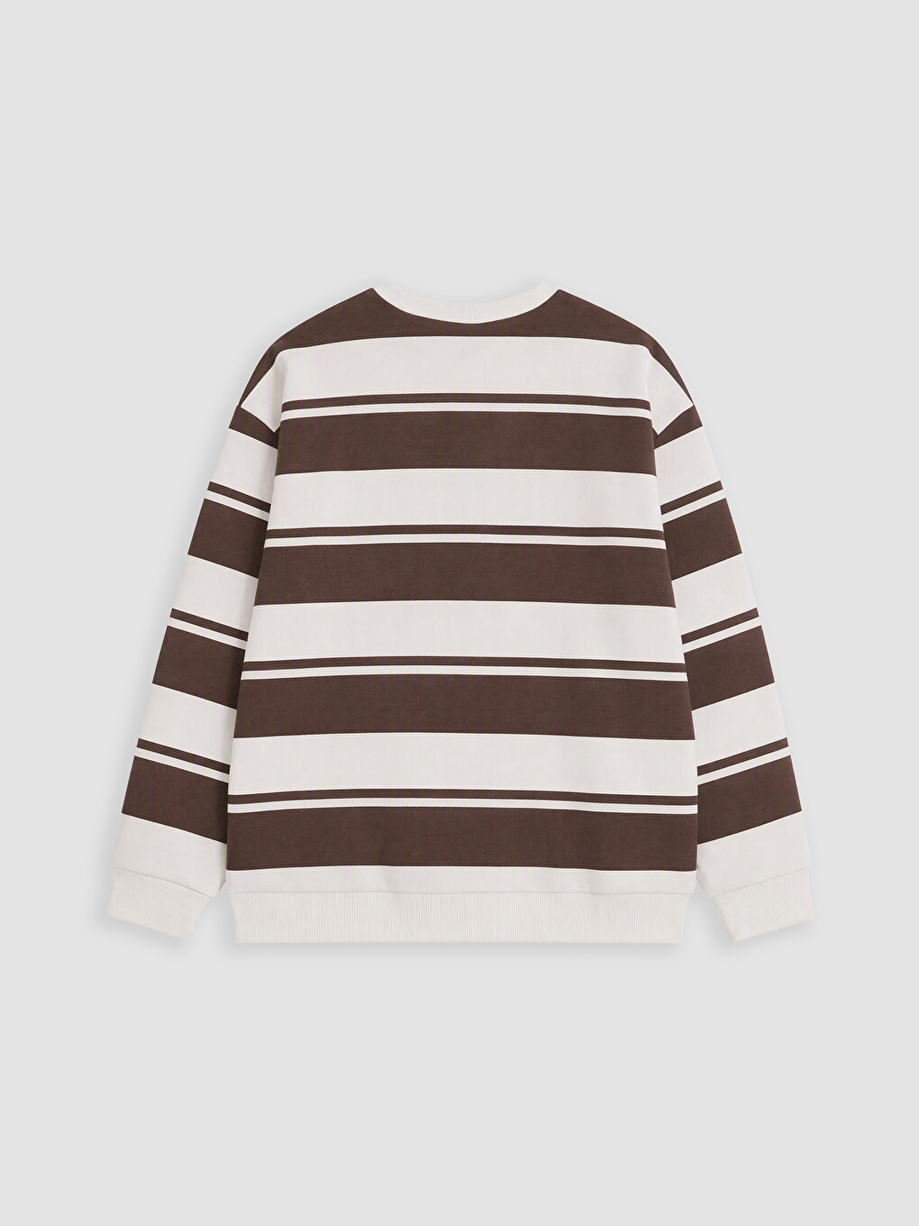 Kahverengi Çizgili Erkek Çocuk Sweatshirt-2
