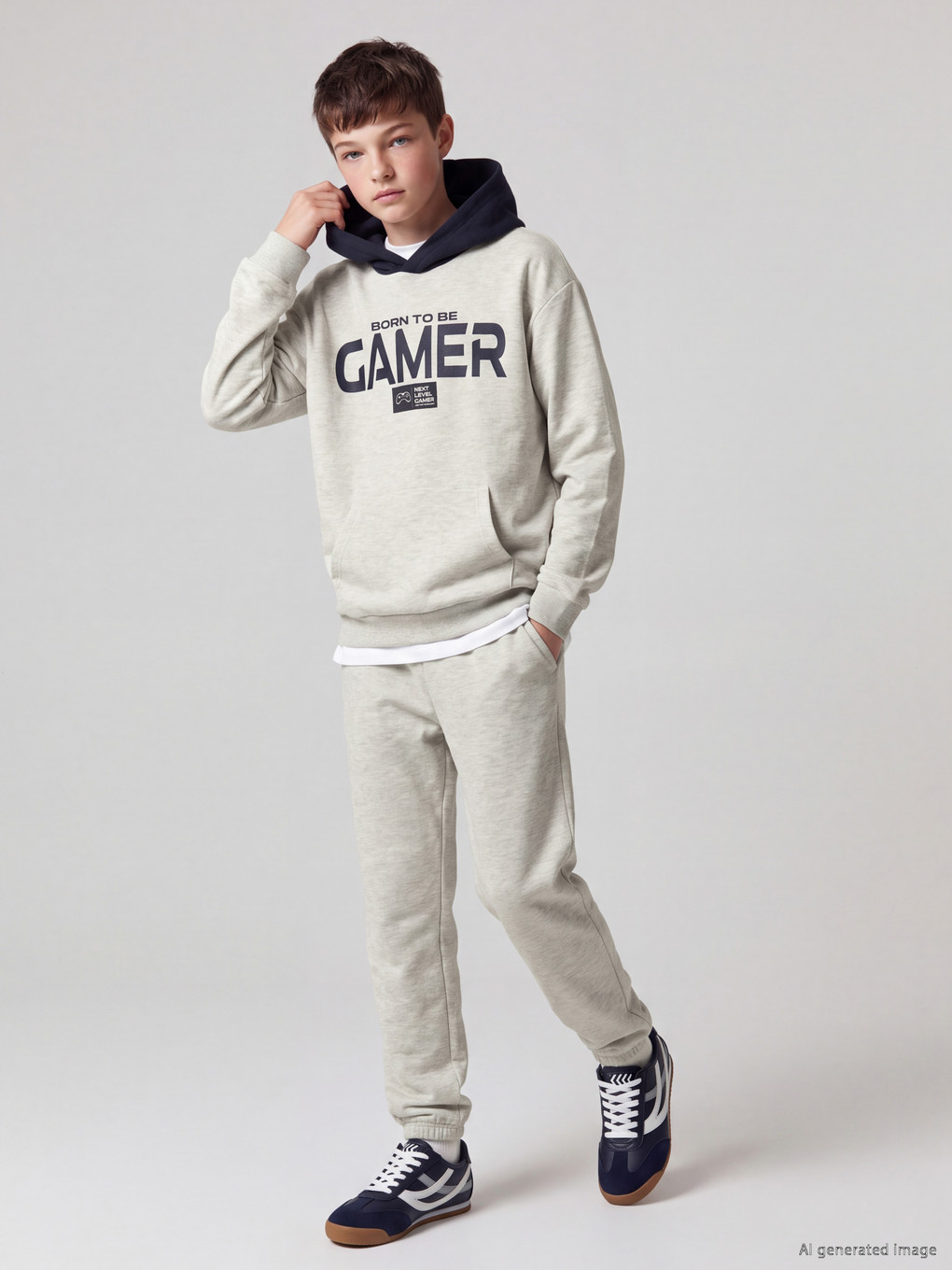 Hooded Boys' Tracksuit Set